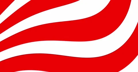 Abstract curved red white lines pattern seamless loop Stock-Footage 322132416