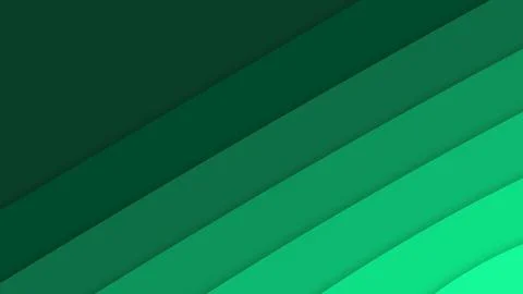 Abstract Curved Waves with Smooth emerald Gradient Flow Backdrop. Ilustração Stock