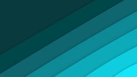 Abstract Curved Waves with Smooth teal Gradient Flow Backdrop. Stock Illustration