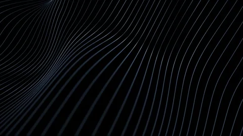 Abstract curved wavy lines pattern loop animation background Stock Footage 340237704