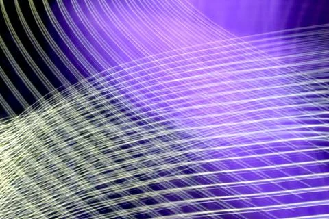 Abstract curved white light lines. Stock Illustration