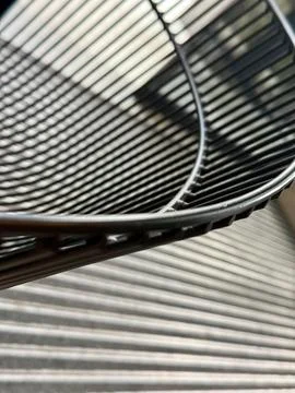 Abstract curved wire pattern Foto stock