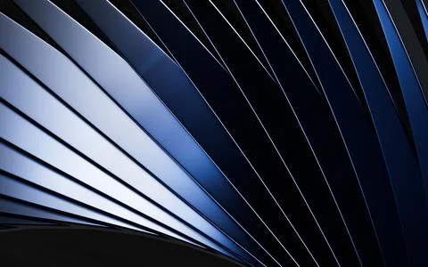 Abstract curves background, 3d rendering. Stock Illustration