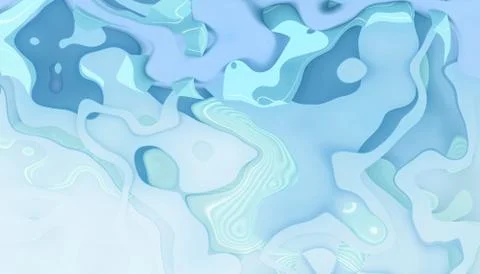Abstract curves background Blue Monotone waves and artistic curves Stock Illustration
