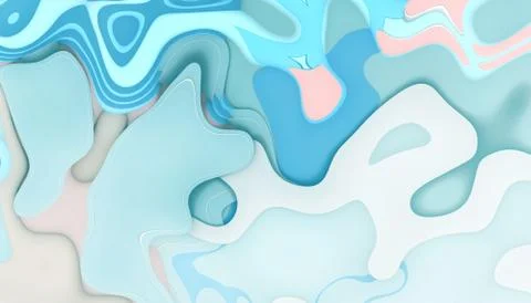 Abstract curves background Blue waves and artistic curves.Exotic and modern Stock Illustration
