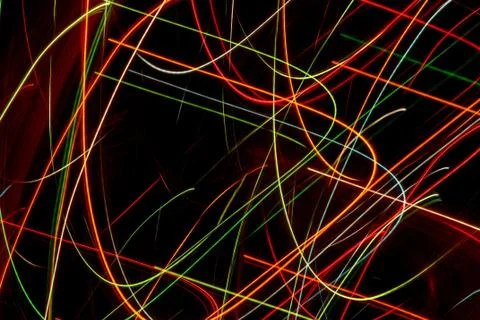 Abstract curves lines colored pattern Stock Photos
