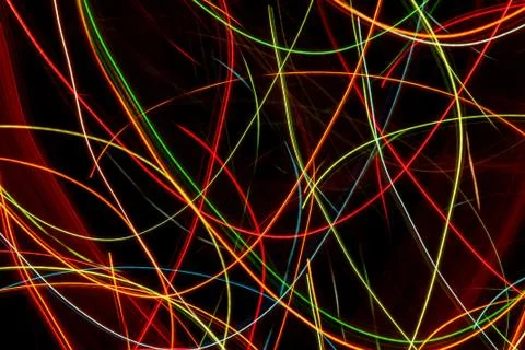 Abstract curves lines colored pattern Stock Photos