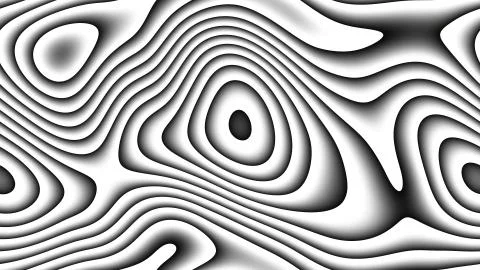Abstract curves - parametric curved lines and shapes 4k seamless background Stock Illustration