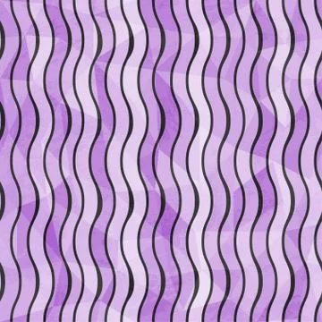 Abstract curves seamless pattern with grunge effect Stock Illustration