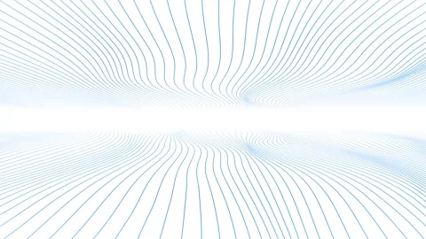 Abstract curvy lines pattern loop motion on white background Video stock 229765174
