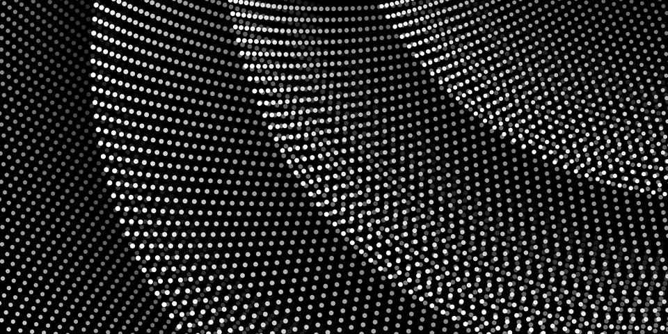 Abstract curvy spots, geometric pattern forming wave-like curved shapes on .. Stock Illustration