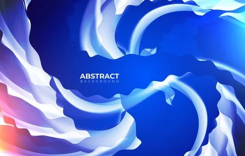 Abstract custom element vector with wavy stylish with blue color background Stock Illustration