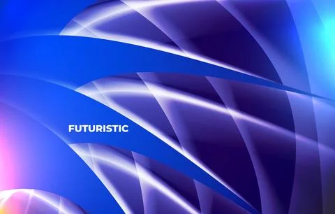 Abstract custom shape vector with blue color background design template Stock Illustration