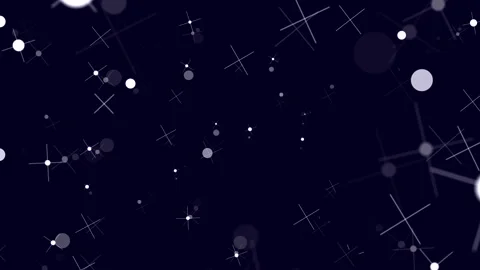 Abstract custom white shapes flying and moving in dark blue background. Stock Footage 282407123