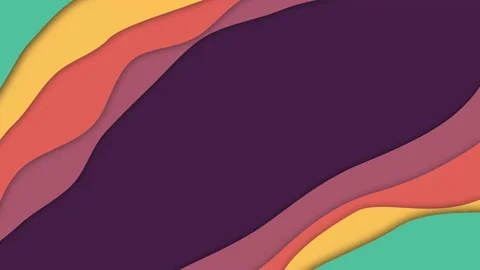 Abstract cut out background animation, diagonal multicoloured layered frame Stock Footage 167745671