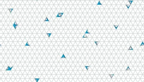 Abstract cut paper seamless pattern with triangles. Vector illustration. Stock Illustration