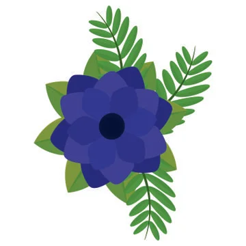 Abstract cute flower Stock Illustration