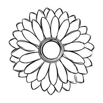 Abstract cute flower Stock Illustration