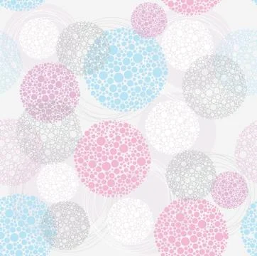 Abstract cute seamless polka dot circle background pattern. Stock Illustration