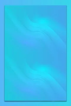 Abstract cyan and blue gradient background with soft fluid waves イラスト素材
