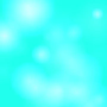 Abstract cyan blue background with soft white bokeh lights and blurry circles Stock Illustration