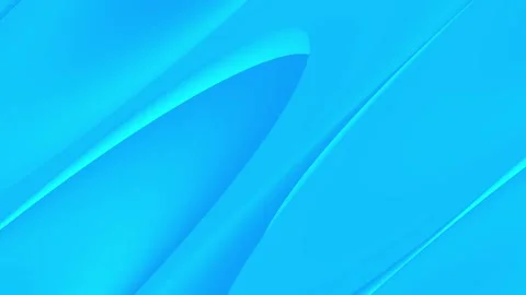 Abstract cyan blue moving waves clean background seamless loop motion video. Stock Footage 342465891