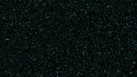 Abstract Cyan Caustic Lines Texture in Seamless Loop Stock Footage 343809369