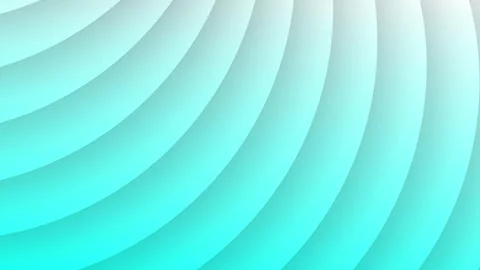 Abstract Cyan Circle Shape Background Loop Animation. Turquoise Flowing Circle Stock Footage 347770090