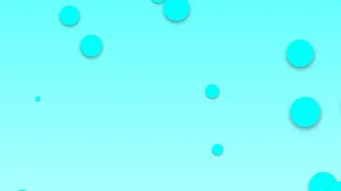 Abstract Cyan Circles on Light Background Stock Illustration