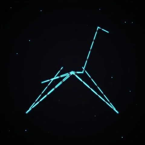 Abstract cyan data stream visualization with dynamic glowing network lines .. Stock Footage 344778223