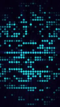 Abstract cyan digital dot matrix grid background Stock Illustration