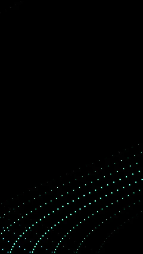 Abstract Cyan Dot Wave Geometric on Dark Background Seamless Loop Video stock 330794179