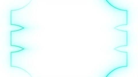 Abstract Cyan Frame Stock Footage 284399490