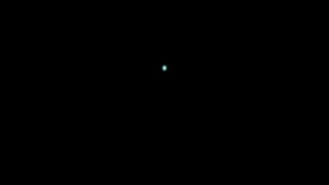 Abstract cyan glowing circular ring light pulsing in digital void for futur.. Video stock 344905739