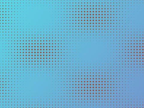 Abstract Cyan Gradient Background with Red Halftone Dot Pattern for Retro G.. Stock Illustration