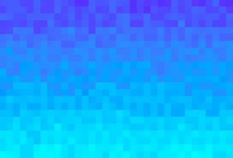 Abstract cyan gradient background. Texture with pixel square blocks. Stock Illustration