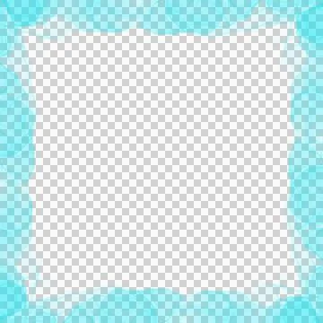 Abstract Cyan Ink Frame Foto stock