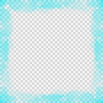 Abstract Cyan Ink Frame Foto stock