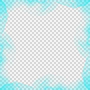 Abstract Cyan Ink Frame Stock Photos
