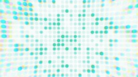 Abstract Cyan LED Grid Pixel Light Blur Abstract Background Stock Illustration