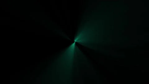 Abstract cyan light flare effect with radial beams pulsing on dark black ba.. Video stock 337805429