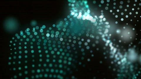 Abstract cyan lights loop Stock Footage 678222