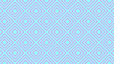 Abstract Cyan Pink Diamond Square Pattern 4K Seamless Loop Vídeos de archivo 334653279