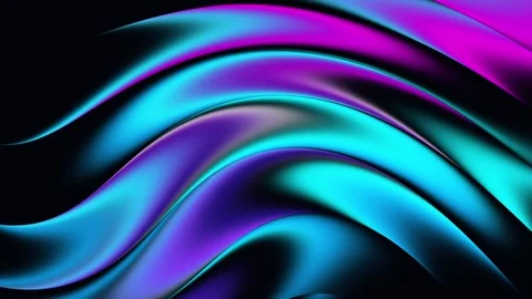 Abstract Cyan Purple Flow Background Loop 4K Stock Footage 341377354