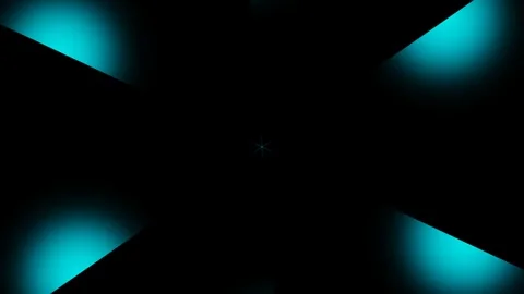 Abstract Cyan Radial Light Burst Animation 動画素材 340211435