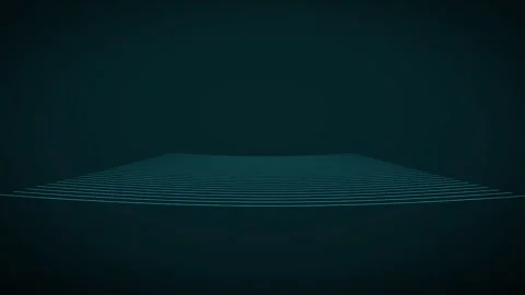 Abstract cyan rolling dunes wireframe mesh background Видео 342637879