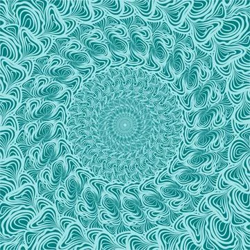 Abstract cyan round Stock Illustration