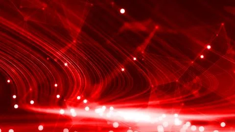 Abstract cyber background, information technology and data flow. Illustrazione stock