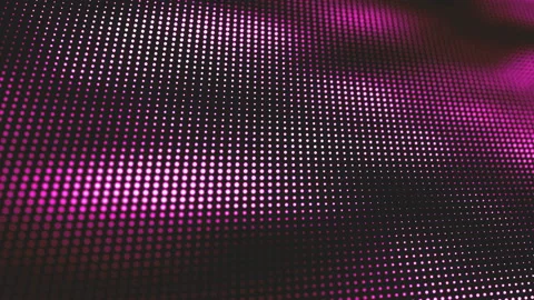 Abstract cyber background with waves of defocused particles. Stock Footage 94835432