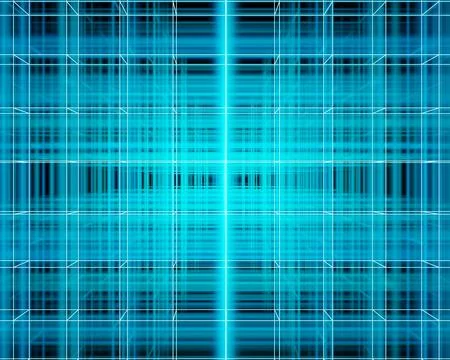 Abstract Cyber Cube Mesh with Glowing Vertices Design. Cyberspace backdrop. A Stock Illustration